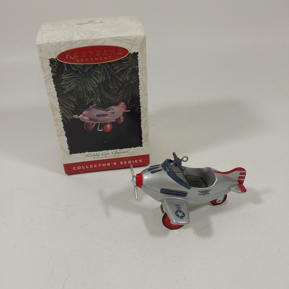 Vintage‎ 1996 Hallmark Ornament Kitty Car Classics Murray Airplane Collector's